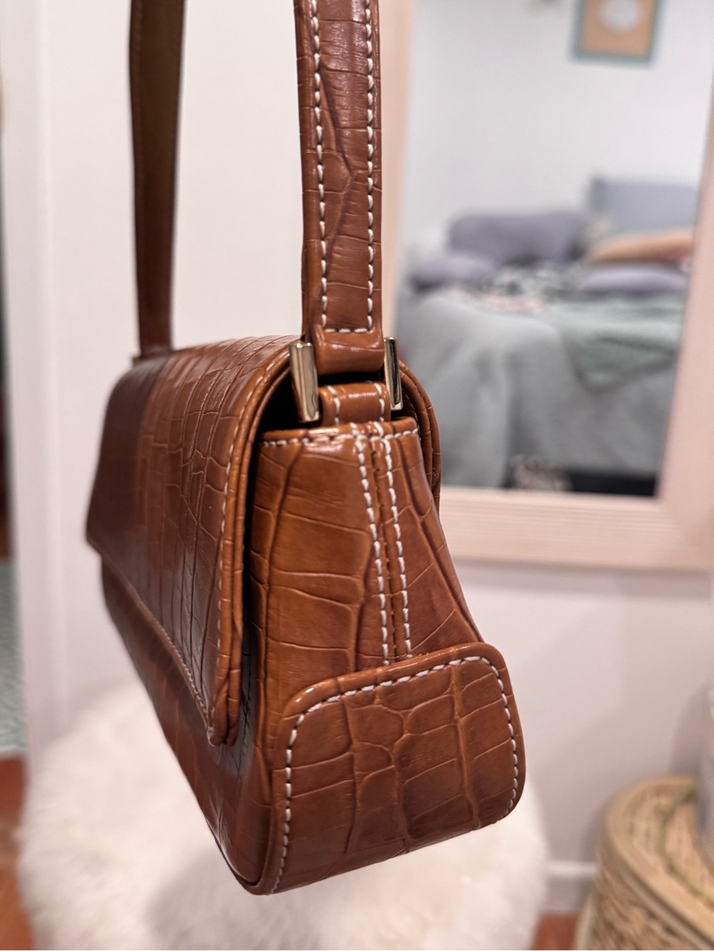 Liz Claiborne Croc-Embossed Shoulder Bag - Picture 5 of 8